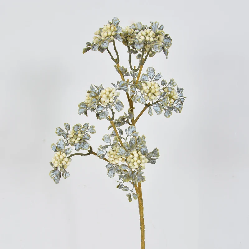 Faux-Lavendel und Beerendekoration 77 cm, realistisch, burgunderrot, ideal für Hochzeiten, Events, Café-Dekoration, langlebig und pflegeleicht