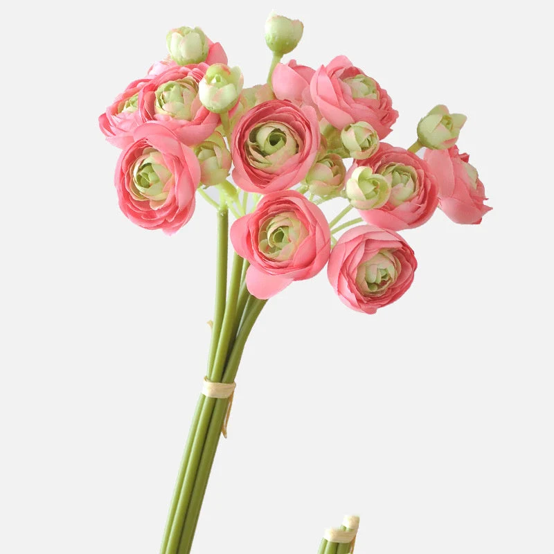 Künstliche Kohlrosen, 6er-Bund, 25 cm Seidenstiele – 17 Farben, für Hochzeit, Deko & DIY