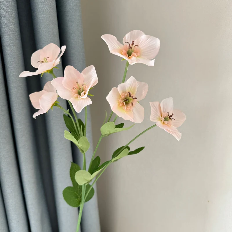 58cm Helleborus Kunstblumen Winterblumen Deko