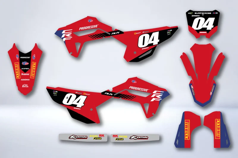 Kit Déco HONDA CRF 250 2022-2024 & CRF 450 2021-2024 - JORVYN