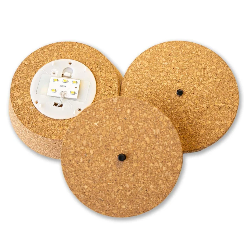 LED-Kork M Kork mit LED-Beleuchtung für Terrarien 12 x 10,8 x 3 cm