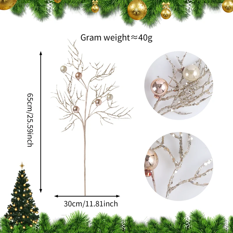 23 Modelle Künstliche Weihnachts-Kiefernnüsse & Beerensteckzweige – Rote & Weiße Beeren, Kiefernnüsse für Weihnachtsbaum, Kränze & Festliche Deko