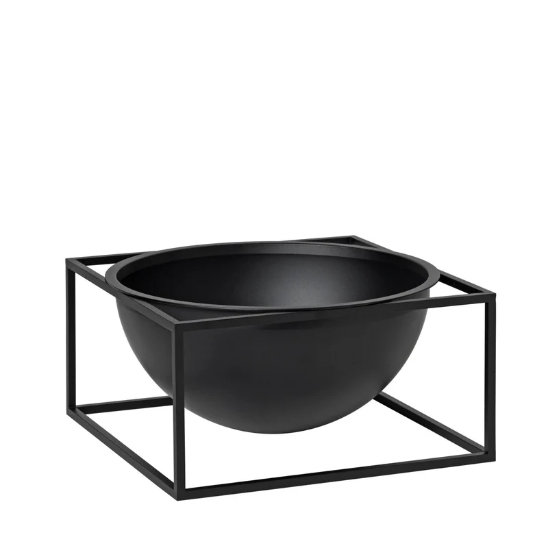 Schale Kubus Bowl Gross Schwarz - Audo
