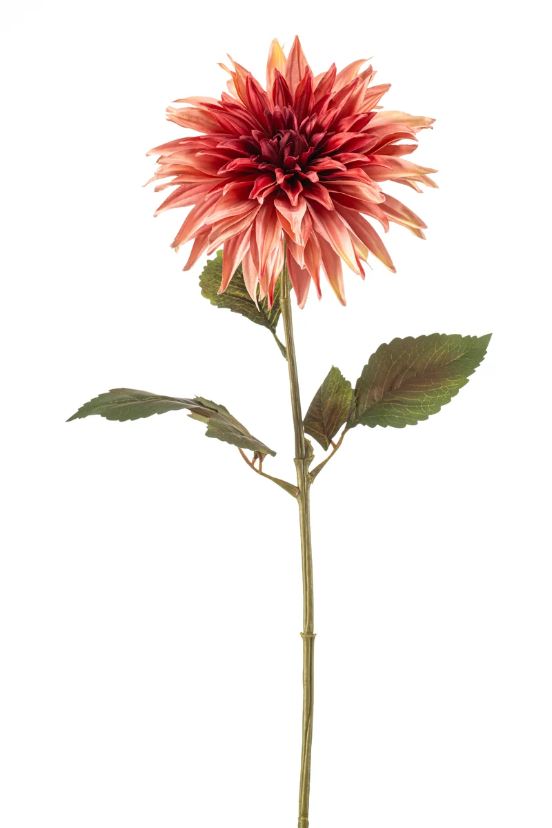 Dahlie künstlich 70 cm- 1 Stiel - Vintage rosa