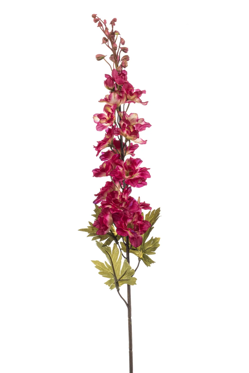 Delphinium künstlich 78 cm - 1 Stiel - Fuchsienrot