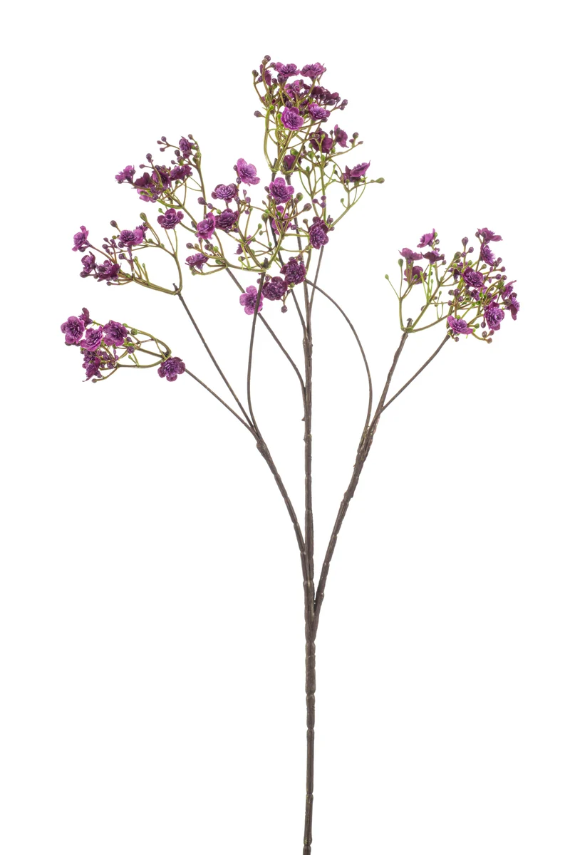 Schleierkraut künstlich 68 cm - 1 Stiel - Dunkelviolett