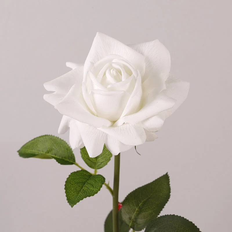Premium Kunstrose 71 cm – Echt fühlbare Real-Touch Blüte, lebensechte Rosenstiel für Vase, Hochzeitsdeko & Zuhause