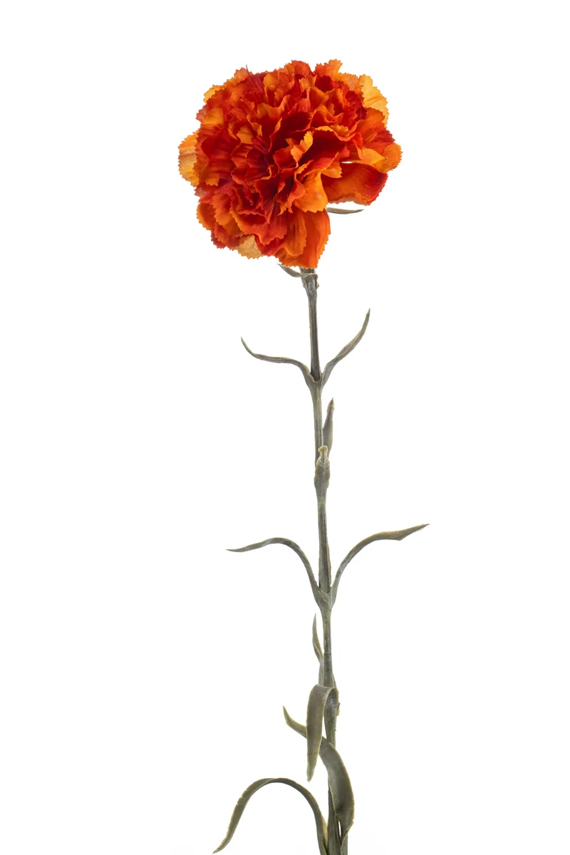 Nelke künstlich 67 cm - 1 Stiel - Orange