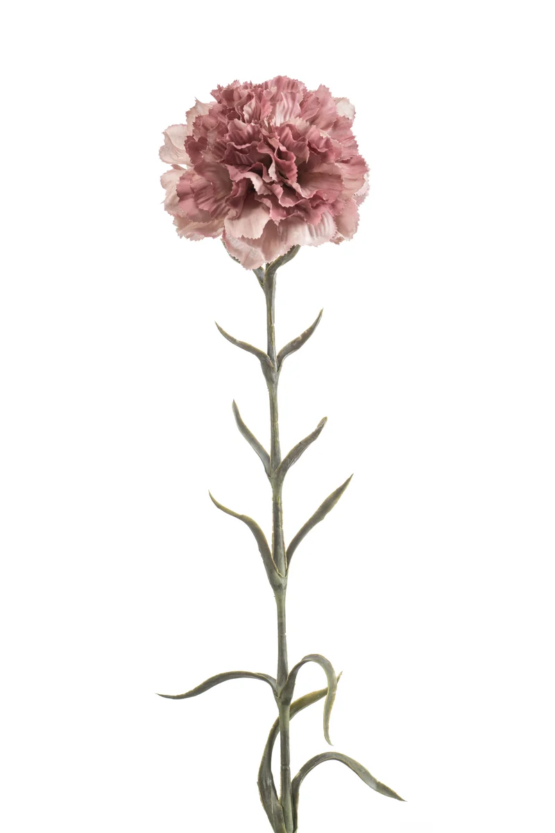 Nelke künstlich 67 cm - 1 Stiel - Vintage rosa
