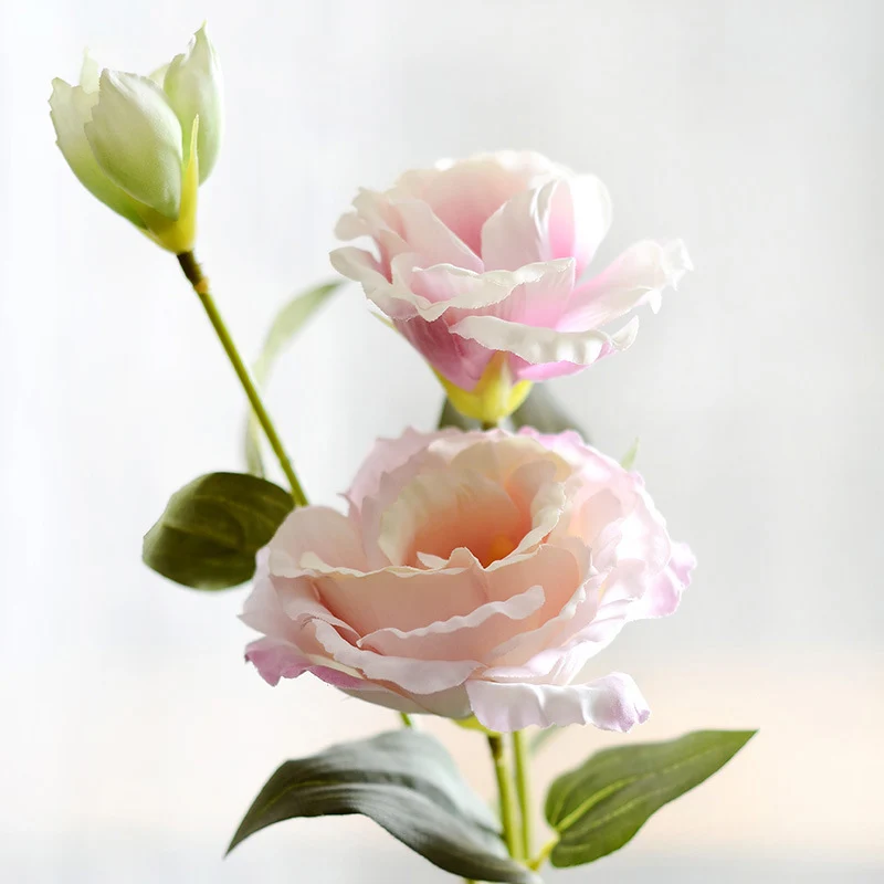 10 Stücke 70cm künstliche Eustoma-Blumen – Seidenblumen zur Heimdekoration