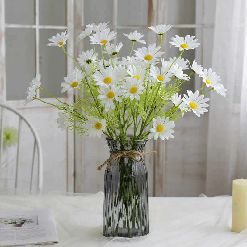 6 Stück 50 cm künstliche Gänseblümchen - Perfect für Oktoberfest & Hausdekoration