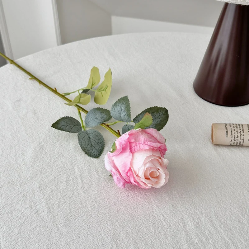 53 cm künstliche Rosen mit verbrannten Rändern