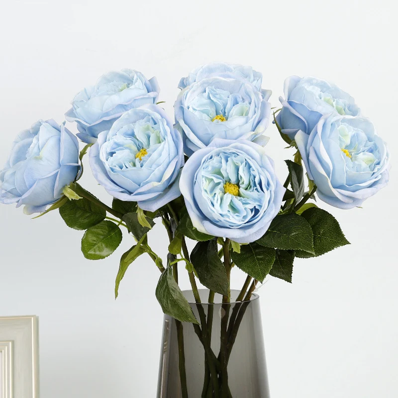 50 cm Maria Theresia Rosen mit Real-Touch-Stielen künstliche Blumen