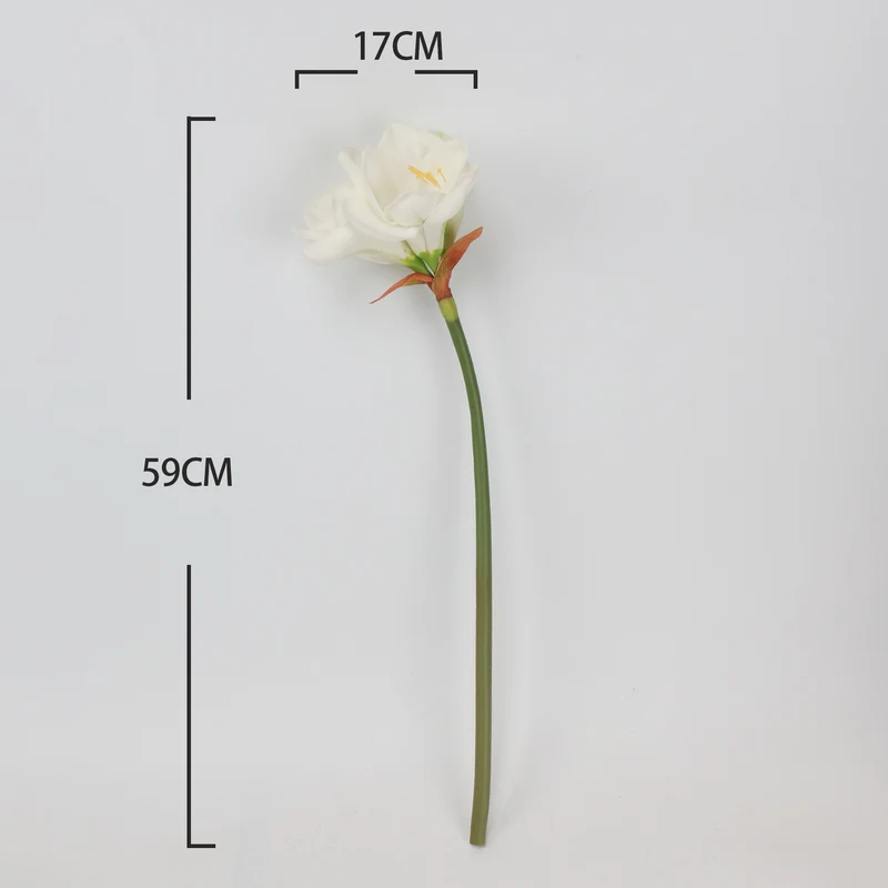 59 cm künstliche Amaryllis mit realistischem, feuchtigkeitsspürendem Griff