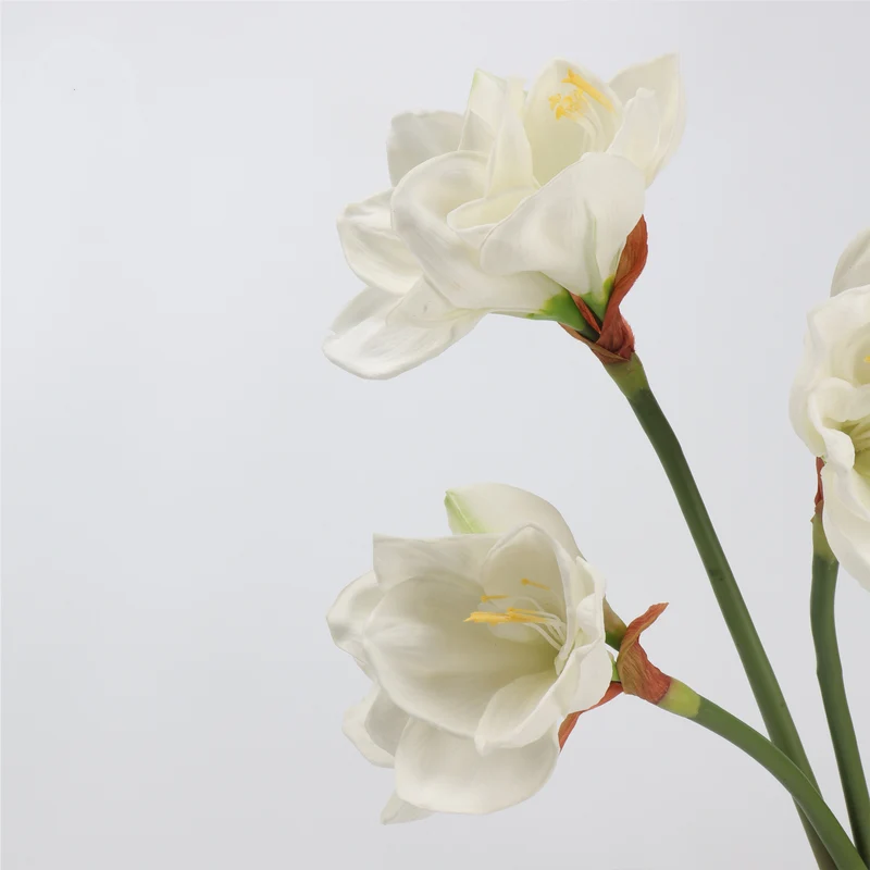 59 cm künstliche Amaryllis mit realistischem, feuchtigkeitsspürendem Griff