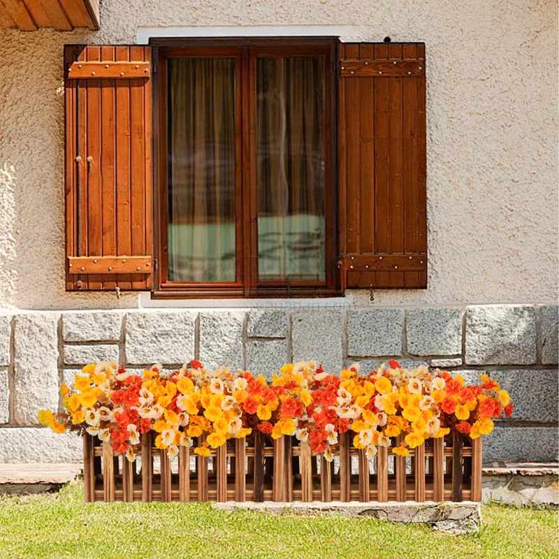 UV-beständige Künstliche Herbstblumen mit Ipomöen – Aus Seide und Eukalyptus, realistisch für den Außenbereich