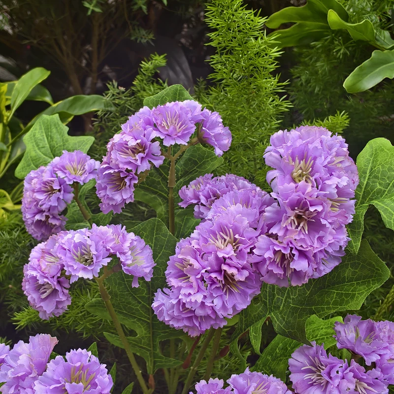 UV-Schutz Kunstblumen Vergissmeinnicht für Draußen | Wetterfester künstlicher Wildblumenstrauß für Balkon、Garten & Außenbereich | Pflegeleichte Frühlings & Sommerdeko