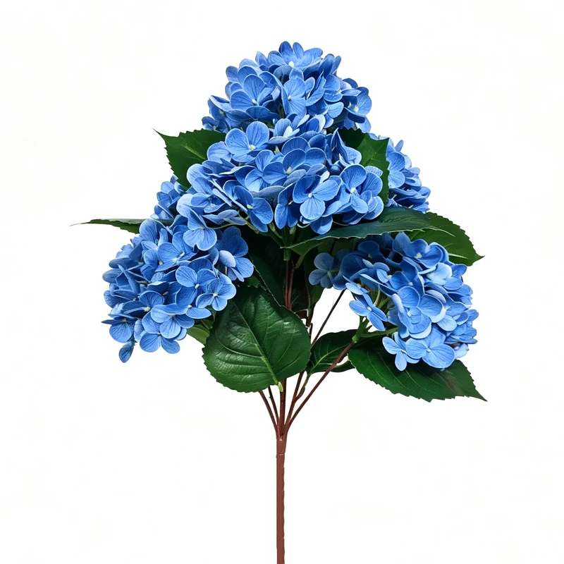 55cm Real Touch Hortensien UV-resistent – Künstliche Blume für Außenbereich Biergarten Dekoration