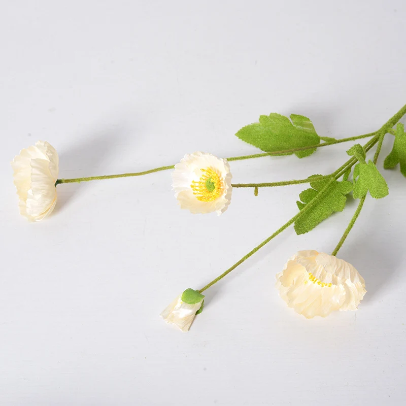 60cm künstliche Mohnblumen Realistische Kunstorchidee für Blumenarrangements, Home Decor, Bürodekoration, Hochzeitszentren, DIY-Projekte