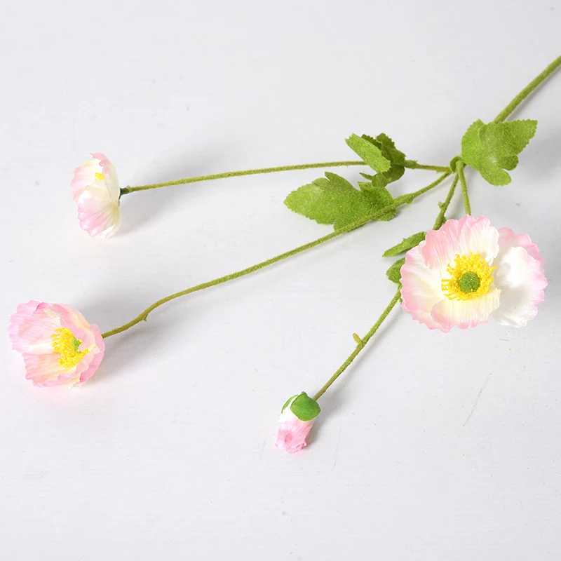 60cm künstliche Mohnblumen Realistische Kunstorchidee für Blumenarrangements, Home Decor, Bürodekoration, Hochzeitszentren, DIY-Projekte