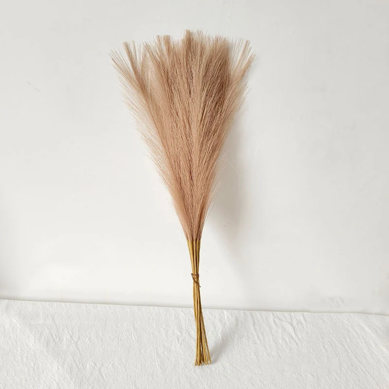 10 Stängel pro Bündel 55cm künstliches Pampasgras Schilf – Realistisches Kunstpflanzen für Arrangements, Home Decor, Wohnraumgestaltung & DIY-Dekoprojekte