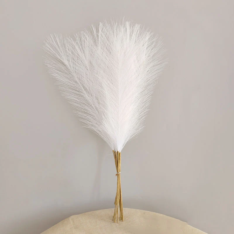 10 Stängel pro Bündel 55cm künstliches Pampasgras Schilf – Realistisches Kunstpflanzen für Arrangements, Home Decor, Wohnraumgestaltung & DIY-Dekoprojekte