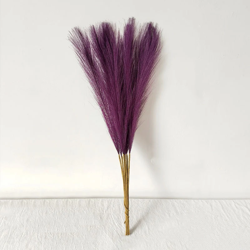 10 Stängel pro Bündel 55cm künstliches Pampasgras Schilf – Realistisches Kunstpflanzen für Arrangements, Home Decor, Wohnraumgestaltung & DIY-Dekoprojekte
