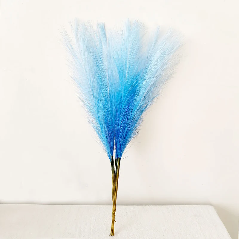 10 Stängel pro Bündel 55cm künstliches Pampasgras Schilf – Realistisches Kunstpflanzen für Arrangements, Home Decor, Wohnraumgestaltung & DIY-Dekoprojekte