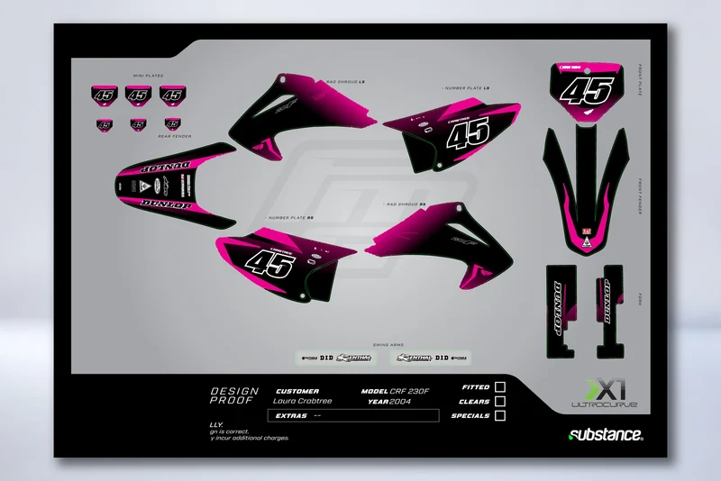 Kit Déco HONDA CRF 150 F / 230 F 2002-2014 - KENMAX