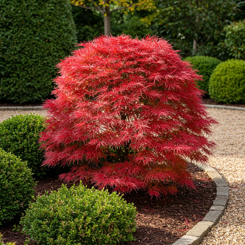 Japanischer Ahorn Shaina - Rot - 1 Pflanze - Laubabwerfend - Topf 19cm Höhe 70cm