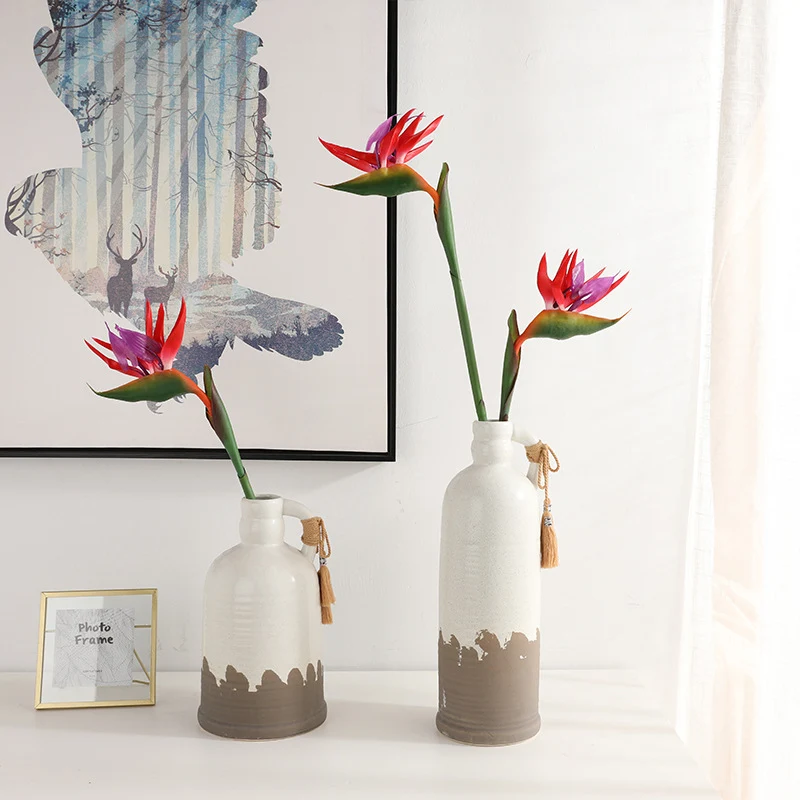 80 cm künstliche Strelitzien – für Heim, Garten, Büro, Veranda & Hochzeitdekoration