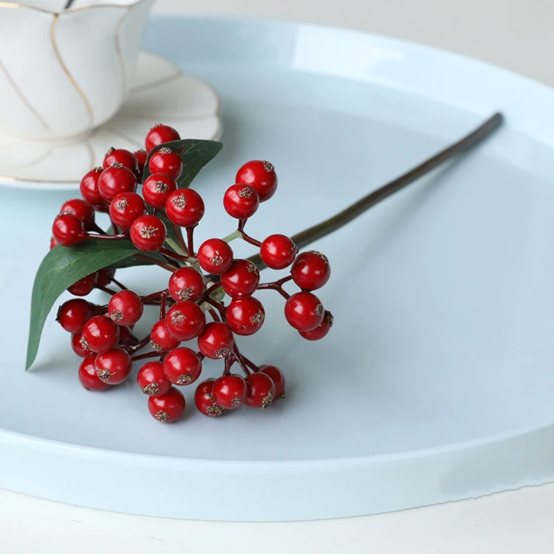 30 cm künstliche Heilige Beeren für Weihnachts- und Hausdekoration