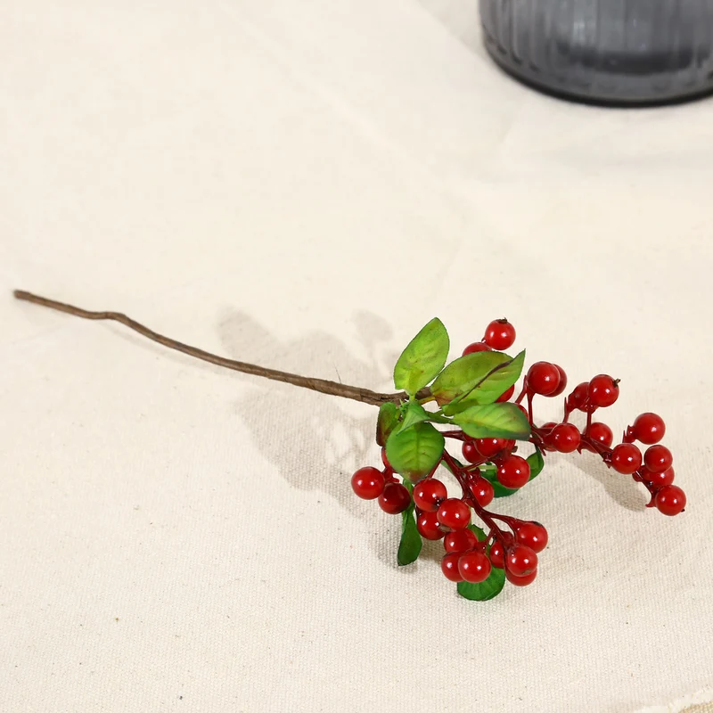 23 cm künstliche Heilige Beeren für Weihnachts- und Hausdekoration