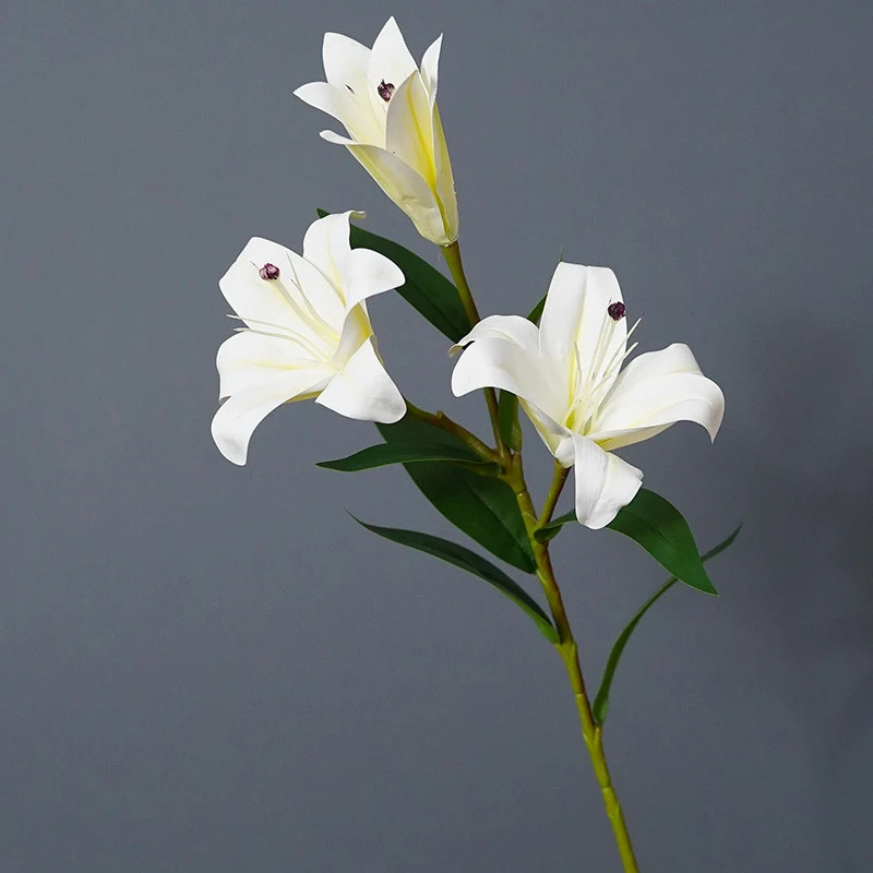 72 cm künstliche Tigerlilien mit echtem Touch – Blumenstrauß aus künstlichen Blumen, Tischzentren-Arrangements für Hochzeiten, zu Hause, Parties, Gärten und Büros als Dekoration
