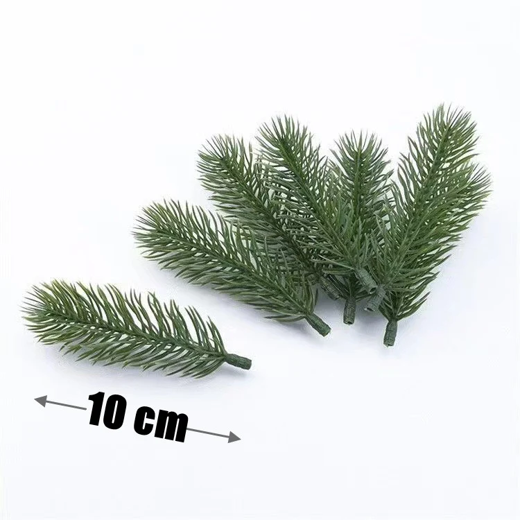 10 cm lang 60 Stück künstliche Tannenzweige Adventskranz-Deko