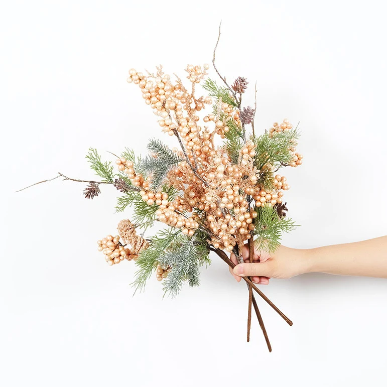 Künstliche Weihnachtsdekoration Künstliche Kieferäste mit Holy Berries