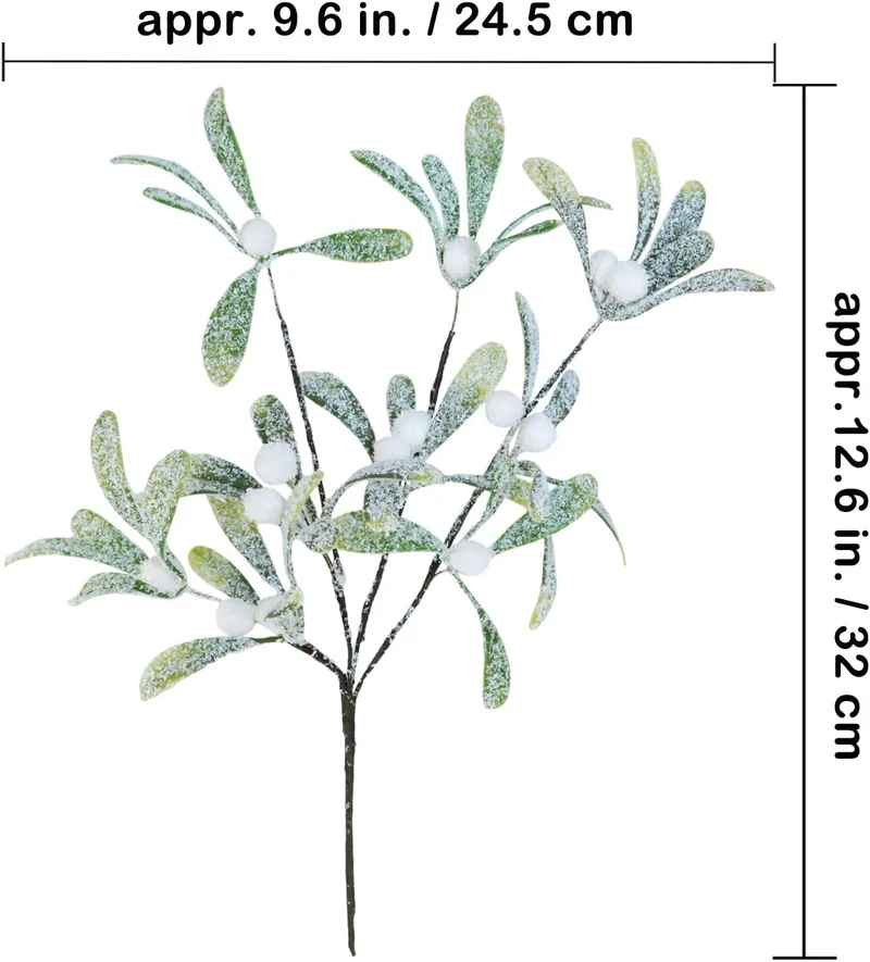 6pcs 32 cm Weihnachtliche Blumenstiele und -spitzen