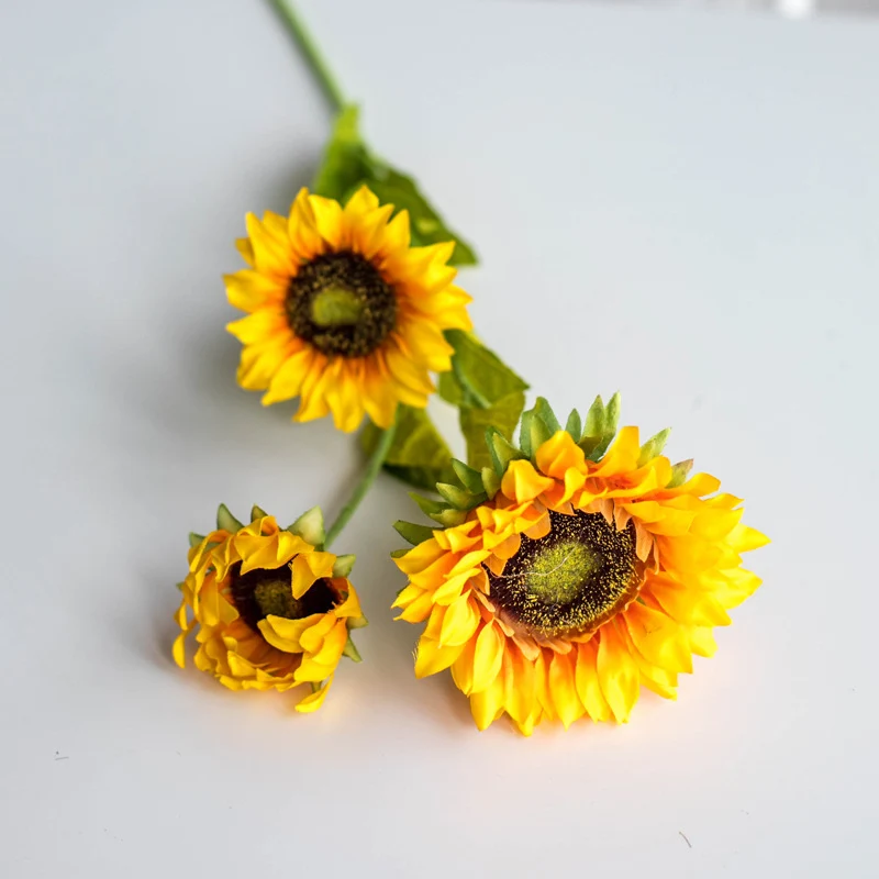60cm künstliche Sonnenblumen - Realistische Kunstblume für Blumenarrangements, Home Decor, Hochzeitsbuketen, DIY-Handwerksprojekte