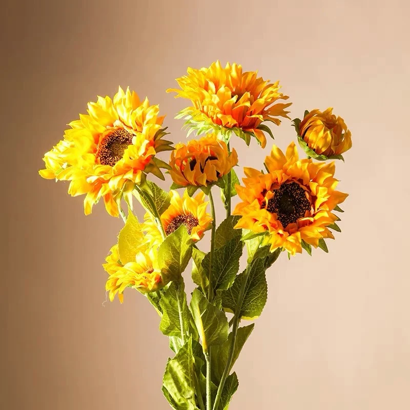 60cm künstliche Sonnenblumen - Realistische Kunstblume für Blumenarrangements, Home Decor, Hochzeitsbuketen, DIY-Handwerksprojekte