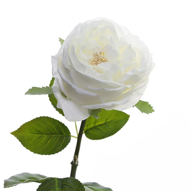 Künstliche Rosen mit Realistischem Griff & Feuchtem Finish - 44 cm Stiele mit Ästen, Blumen Dekoration, Wohnaccessoires, Dauerhafte Blumen Arrangement