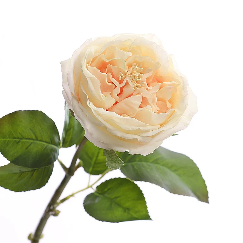 Künstliche Rosen mit Realistischem Griff & Feuchtem Finish - 44 cm Stiele mit Ästen, Blumen Dekoration, Wohnaccessoires, Dauerhafte Blumen Arrangement