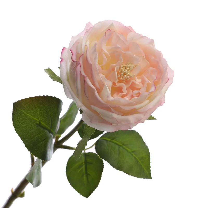 Künstliche Rosen mit Realistischem Griff & Feuchtem Finish - 44 cm Stiele mit Ästen, Blumen Dekoration, Wohnaccessoires, Dauerhafte Blumen Arrangement