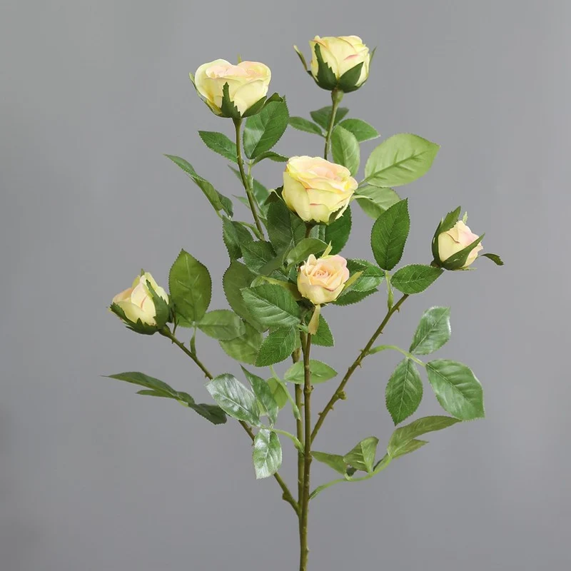 60cm Künstliche Rosenstiele mit Ästen- Zum Arrangieren, Wohnaccessoires, Home Decor, Blumen Dekoration