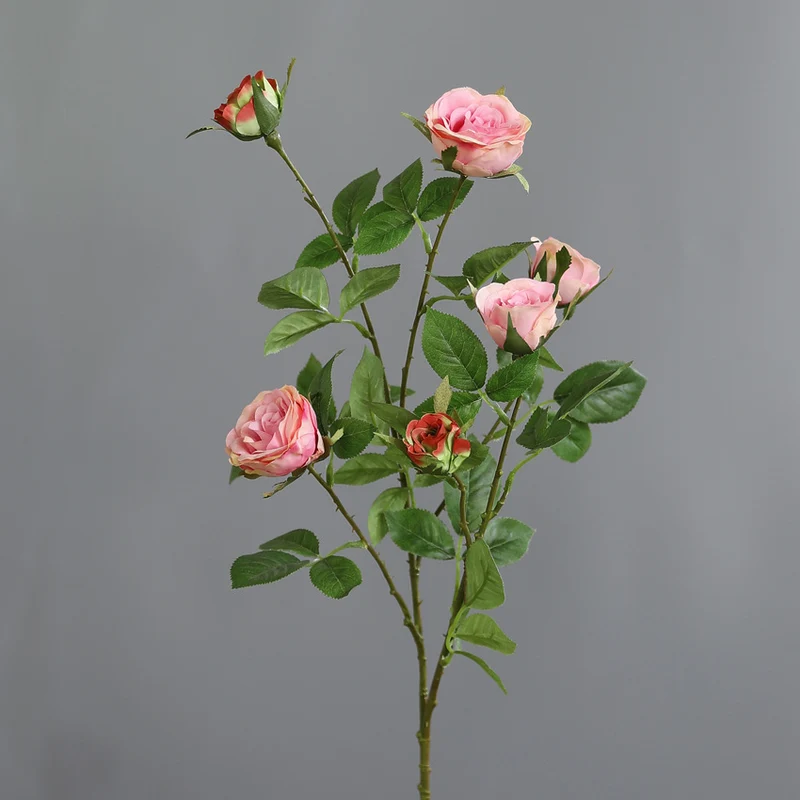 60cm Künstliche Rosenstiele mit Ästen- Zum Arrangieren, Wohnaccessoires, Home Decor, Blumen Dekoration