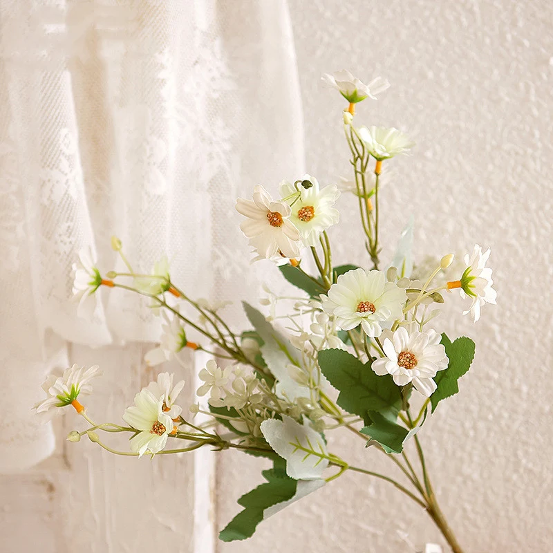 33 cm 5 Stängel Künstliche Marguerite Blumen Künstliche Gänseblümchen