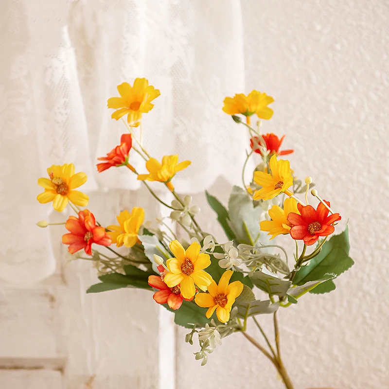 33 cm 5 Stängel Künstliche Marguerite Blumen Künstliche Gänseblümchen