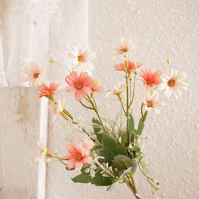 33 cm 5 Stängel Künstliche Marguerite Blumen Künstliche Gänseblümchen