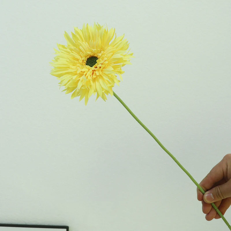 10 Stück 45 cm lange künstliche Gerbera-Blüten-Sträußchen – perfekt für Inneneinrichtung, Vase-Arrangements, Hochzeit, Party-Tischmitte und DIY-Blumen-Dekoration