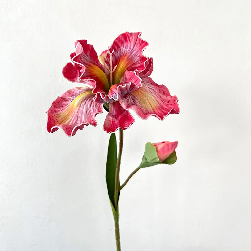 45 cm Künstliche Schwertlilien künstliche Iris – Ölmalerei-Schwertlilien und deutsche vintage Schwertlilien