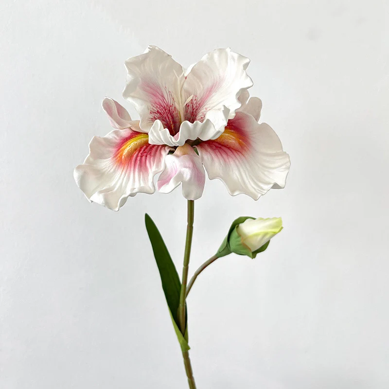 45 cm Künstliche Schwertlilien künstliche Iris – Ölmalerei-Schwertlilien und deutsche vintage Schwertlilien